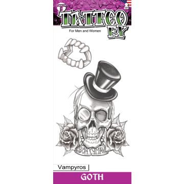 Goth Tattoos - Vampyros - 6 Pack