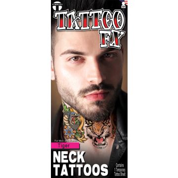 Tiger Neck Tattoo - 6 Pack