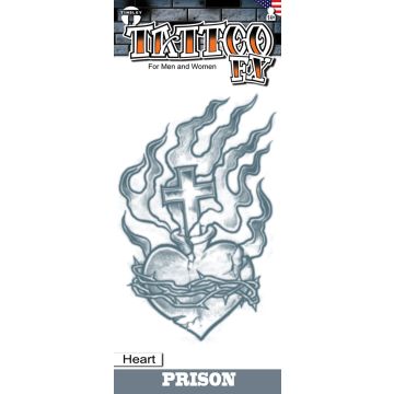 Prison Tattoos - Heart - 6 Pack