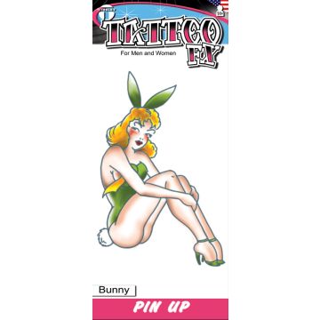 Pin Up Tattoos - Bunny - 6 Pack