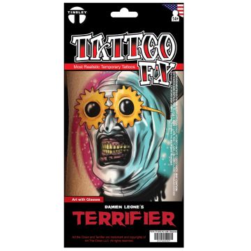 Tattoo FX - Art the Clown with Glasses - 6 Pack