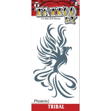 Tribal Tattoos - Phoenix - 6 Pack