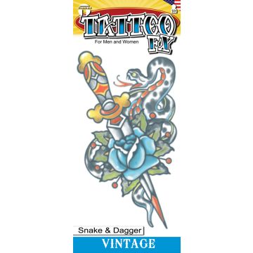 Vintage Tattoos - Snake/Dagger 1910 - 6 Pack