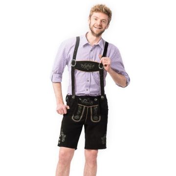 Lederhose Gustav Short Black