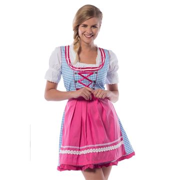 Oktoberfest Dress  Jill Blue/Pink