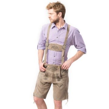 Lederhose Vintage short Brown Deluxe