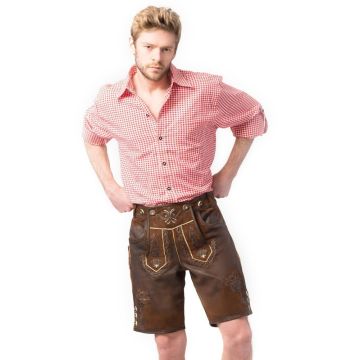 Lederhose Starnberg Short Darkbrown