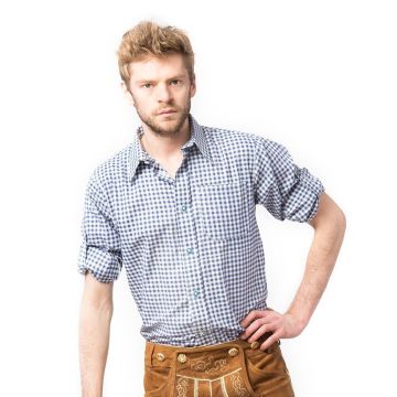 Trachtenshirt Blue - 2XL