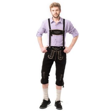 Lederhose Peter Long Black