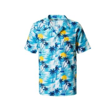 Hawai Shirt Blauw - 2XL