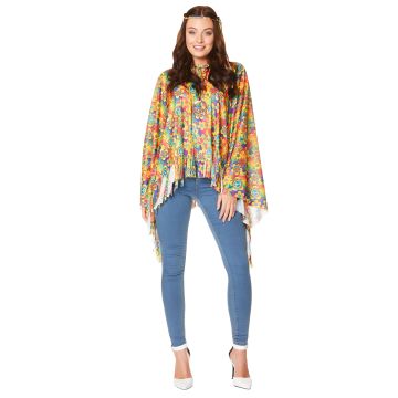 70's Flower Power Poncho