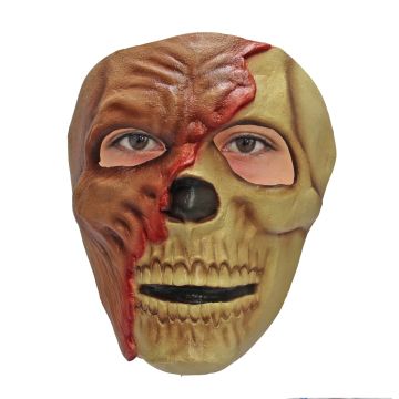 Face Mask - Zombie Half Skull