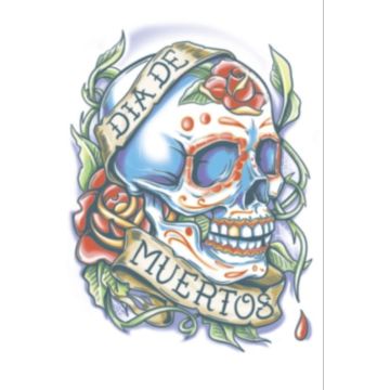 Day Of The Dead Tattoo  - La Rosa