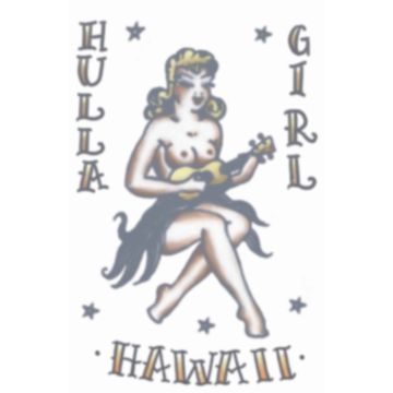 Vintage Tattoos - Hula Girl 1950
