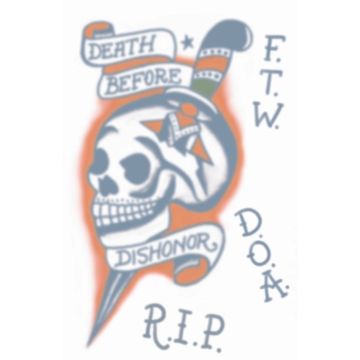 Vintage Tattoos - D.B.D. Skull