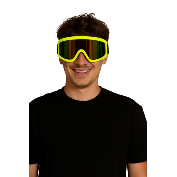 Ski Bril Neon Geel - 6 Pack