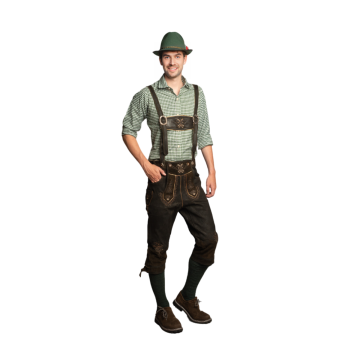 Lederhose Starnberg Long Darkbrown