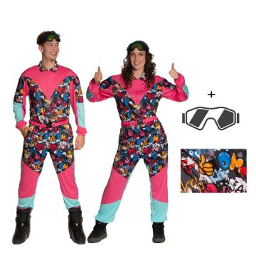 80's Ski Suit with Glasses Funky
