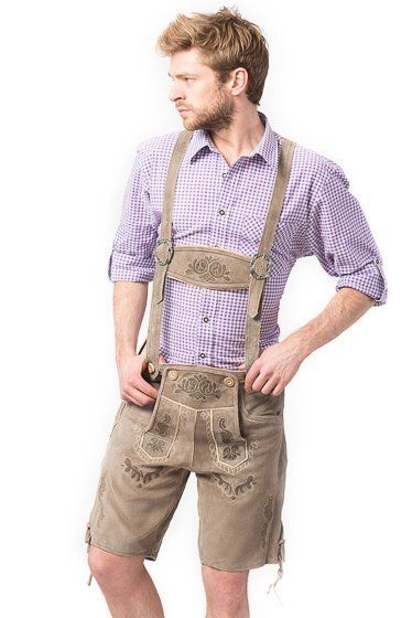 Lederhose Vintage Kort Bruin Deluxe