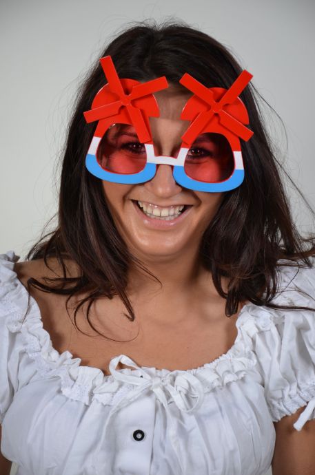 Red white blue glasses