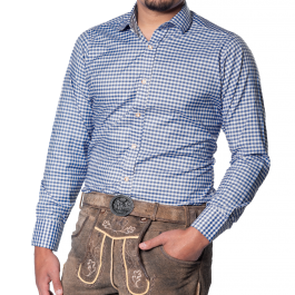 Trachtenshirt Leopold Blue