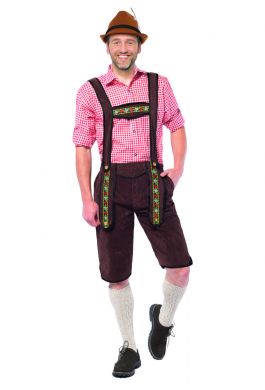Lederhose Johann Darkbrown Long - 2XL