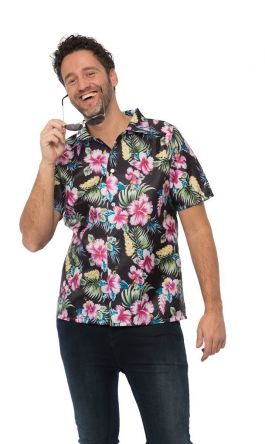 Hawai shirt Deluxe Zwart