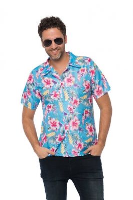 Hawai shirt Deluxe Blauw