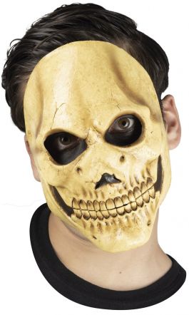 Face Mask - Simple Skull Tan
