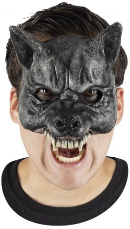 Half Mask - Black Wolf