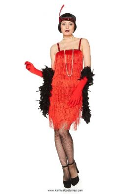 Red Flapper Dress - XS