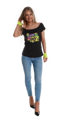 Ladies 90's T-shirt Black