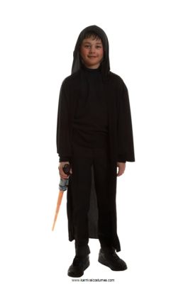 Zwarte Cape Met Capuchon Kinderen - One-Size
