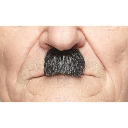 Charlie Chaplin Mustache Black Lustrous - 6 Pack
