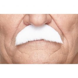 Luxe Cowboy Mustache White - 6 Pack