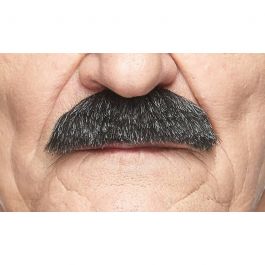 Luxe Cowboy Mustache Grey/White - 6 Pack