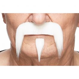 GrandPa's Mustache & Beard White - 6 Pack