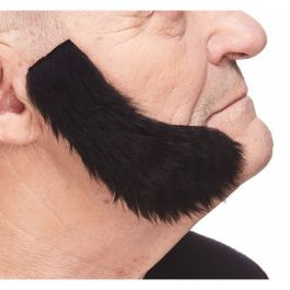 Mutton Chops Sideburns Black - 6 Pack
