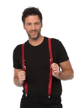 Suspenders Sequens Red - Width 2,5 cm - 6 Pack