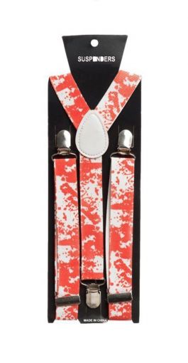 Suspenders Blood - Width 2,5 cm - 6 Pack