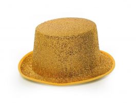 Top Hat Glitter Gold - 6 Pack