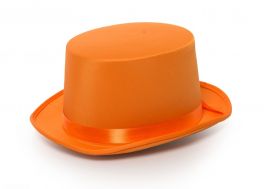 Hoge Hoed Satijn Oranje