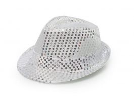 Spangles Hat Silver- 6 Pack