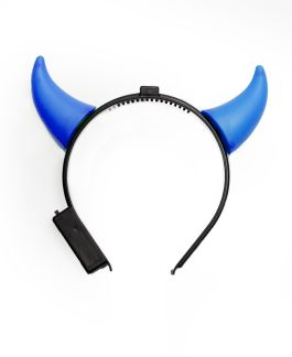 Duivelsdiadeem met Licht Blauw incl Batterijen