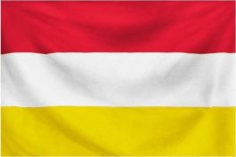 Vlag Oeteldonk -  Rood/Wit/Geel - 90 x 150 cm - 3 Pack