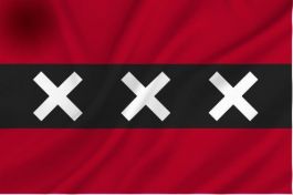 Vlag Amsterdam  90 x 150 cm