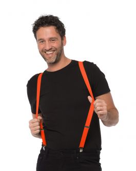 Suspenders Neon Orange - Width 3 cm