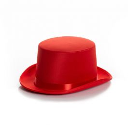 Top Hat Satin Red - 6 Pack