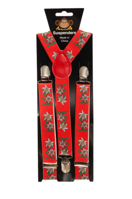 Suspenders Edelweiss - 2,5 cm