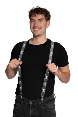 Suspenders Skull 2,5 cm